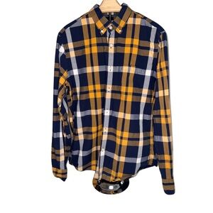 J.Crew‎ Men’s Shirt M Plaid Long Sleeve Button Up Shirt